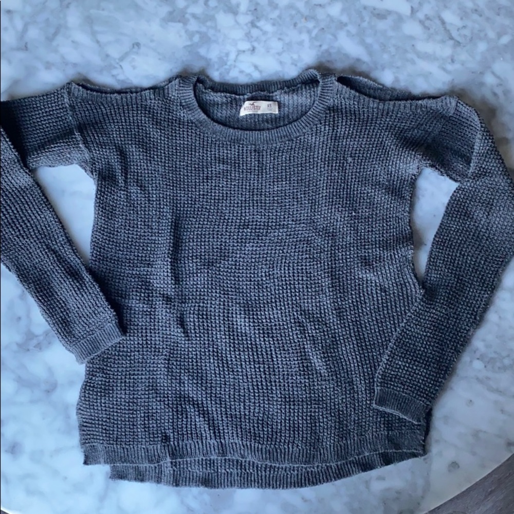 Hollister open shoulder sweater